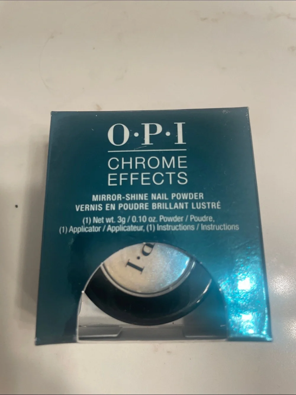 OPI Chrome Effects Mirror-Shine Nail Powder - Metallic Teal
